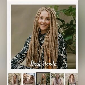 DREADSHOP Renate Locks of Love High End Synthetic Dreadlock Extensions 12 Dreads